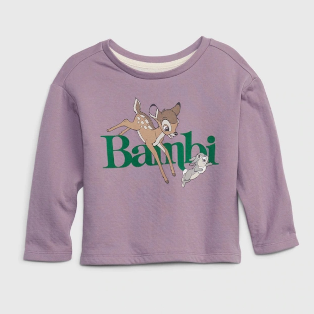 Baby Gap Bambi Ultra SOFT Thicker Tee 3T 4T 5T Disney Toddler T-shirt Purple NWT